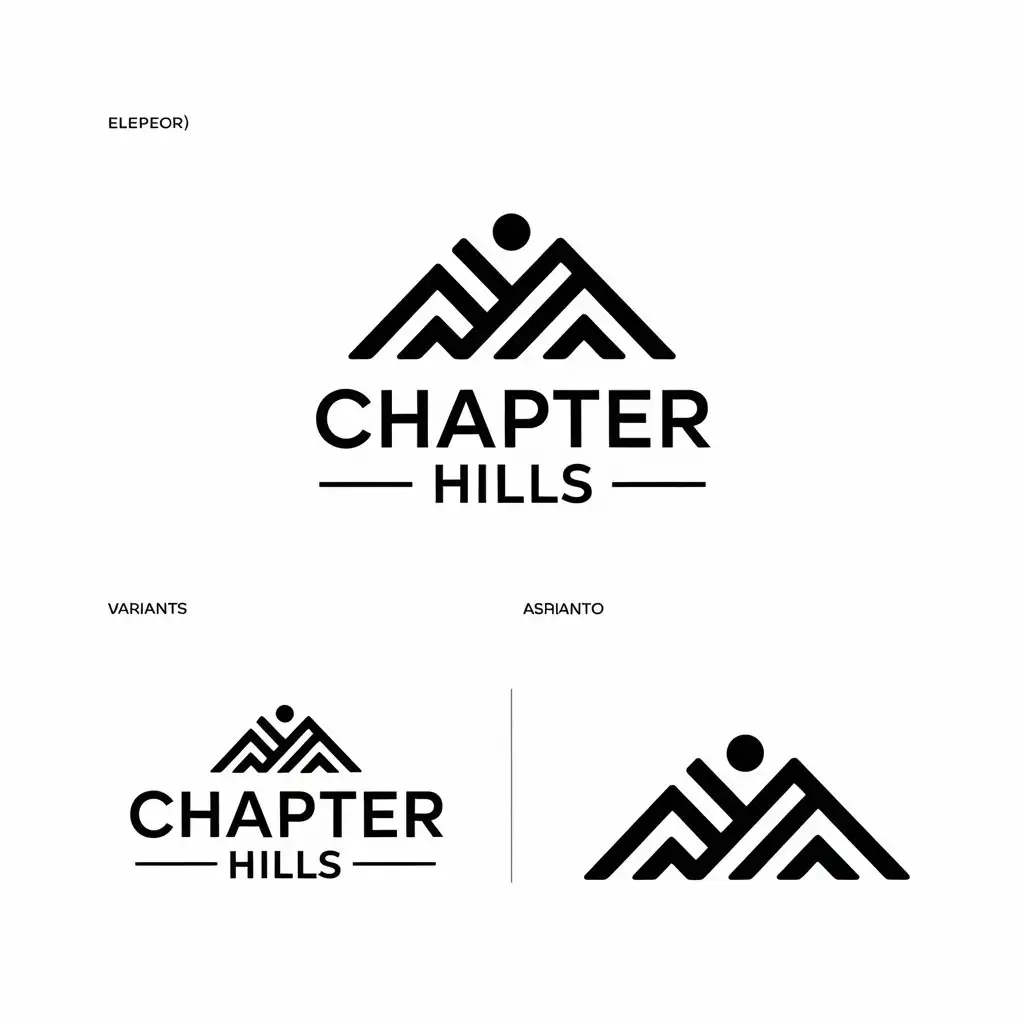 LOGO Design for Chapter Hills Elegant Typography Modern Minimalistic Style with Clean Lines