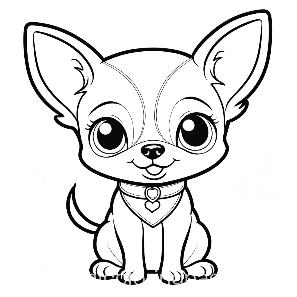 Friendly-Chihuahua-Coloring-Page-Simple-Black-and-White-Line-Art