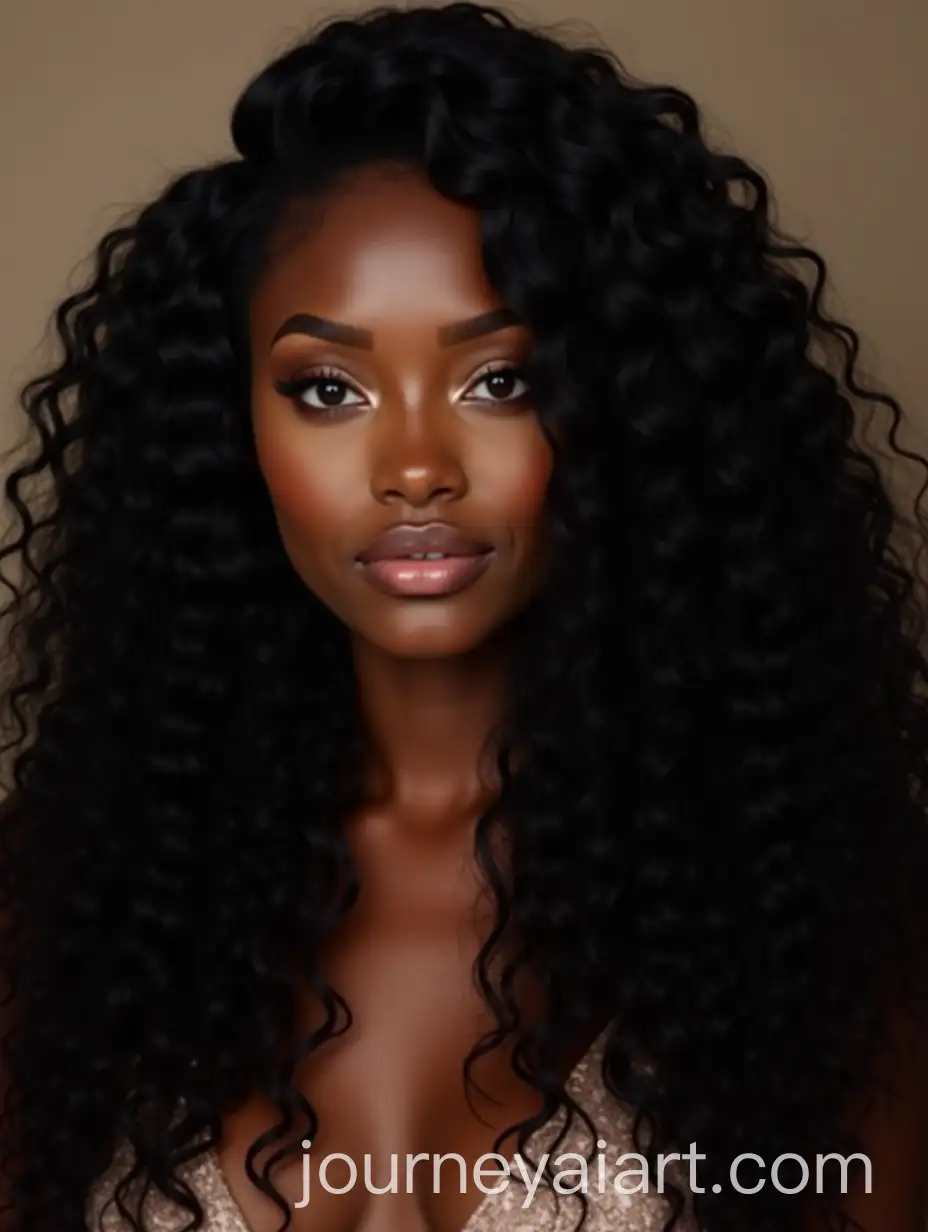 Stunning-Black-Female-with-FloorLength-Wavy-Hair-and-Radiant-Features