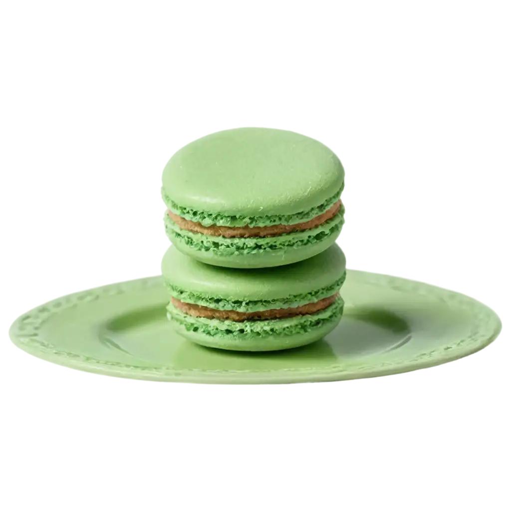 Green-Macaron-PNG-Image-Delicious-and-Vibrant-Dessert-Illustration