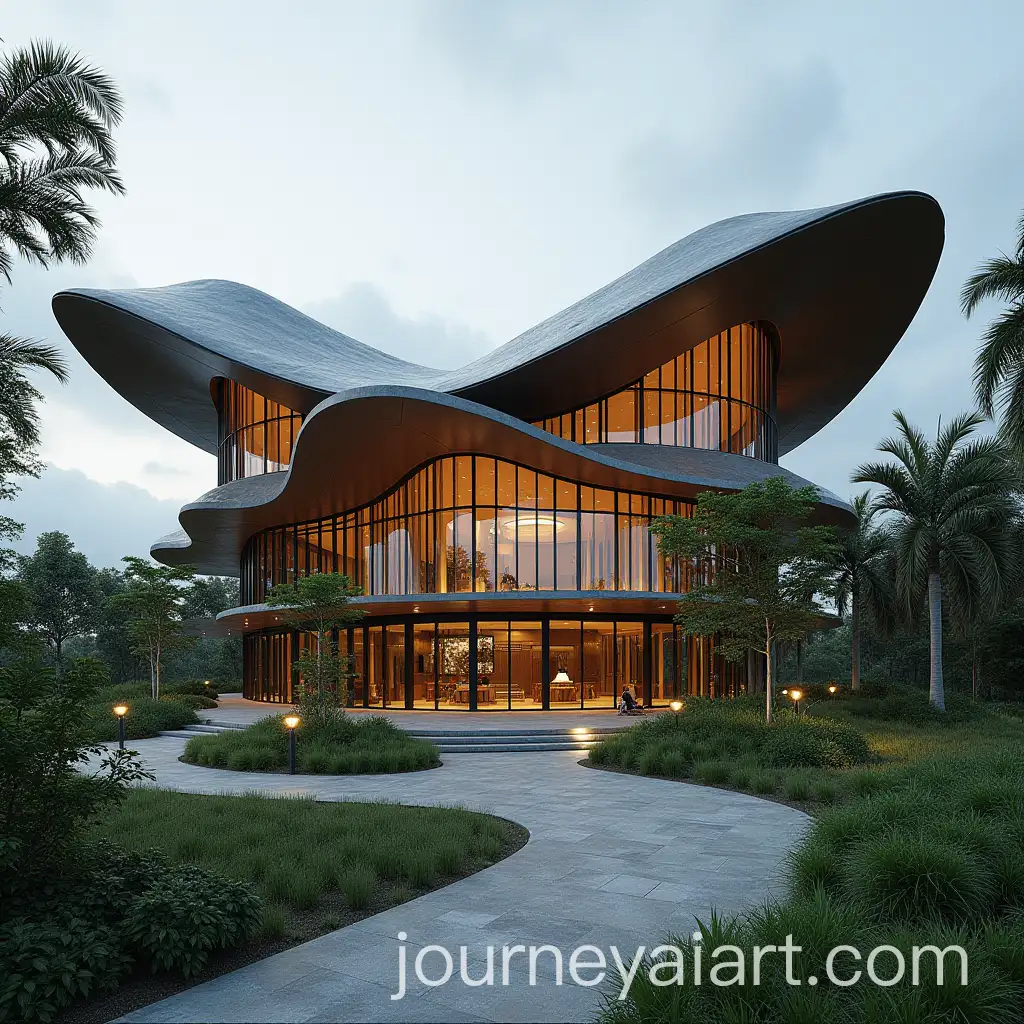 Bugis-Culture-Centre-with-Unique-Roof-Architecture-Inspired-by-Bugis-Style