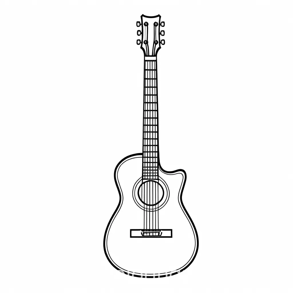 Easy-Guitar-Coloring-Page-for-Toddlers