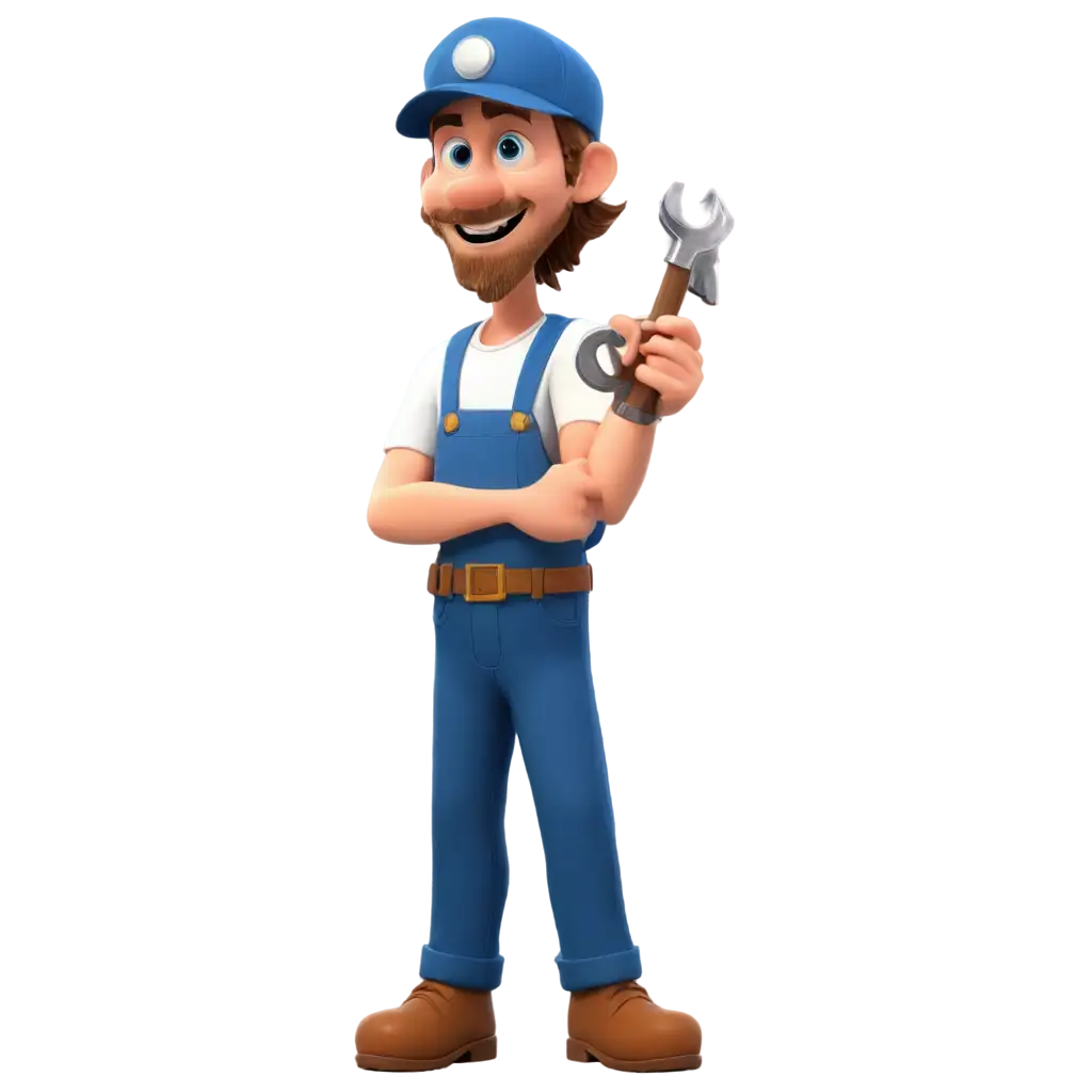 Cartoon Plumber worker