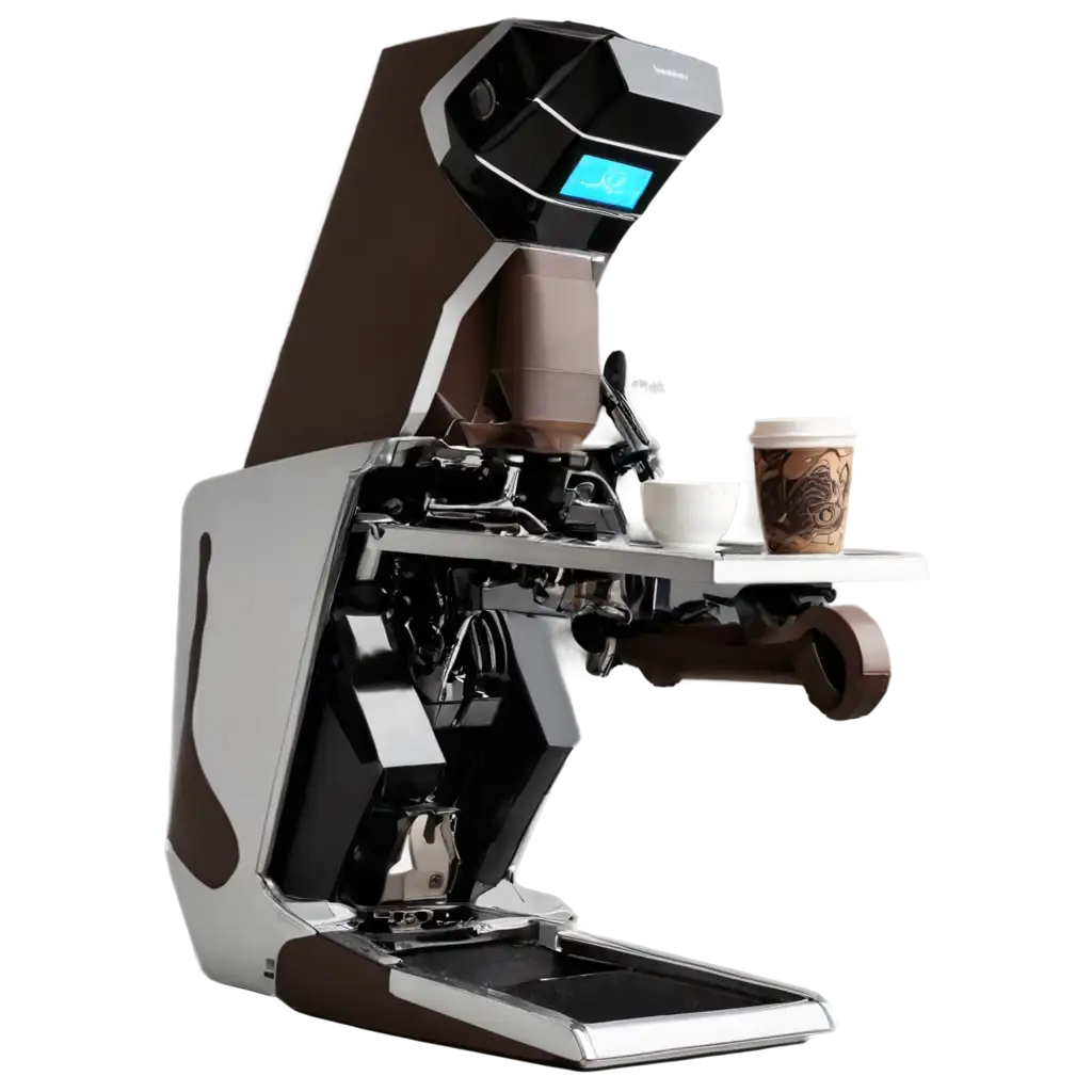Robot-BarPNG-Image-Usage-Analysisista-Making-Coffee-PNG-HighQuality-Image-for-Digital-Use