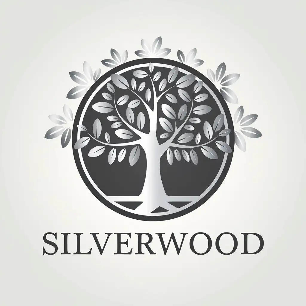 LOGO Design for Silverwood Minimalistic Modern Style with Professional Growth Equity Firm Theme