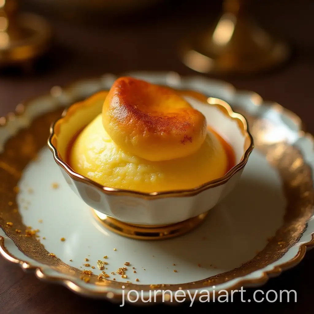 Luxurious-Golden-Egg-Souffl-with-Edible-Gold-and-Saffron