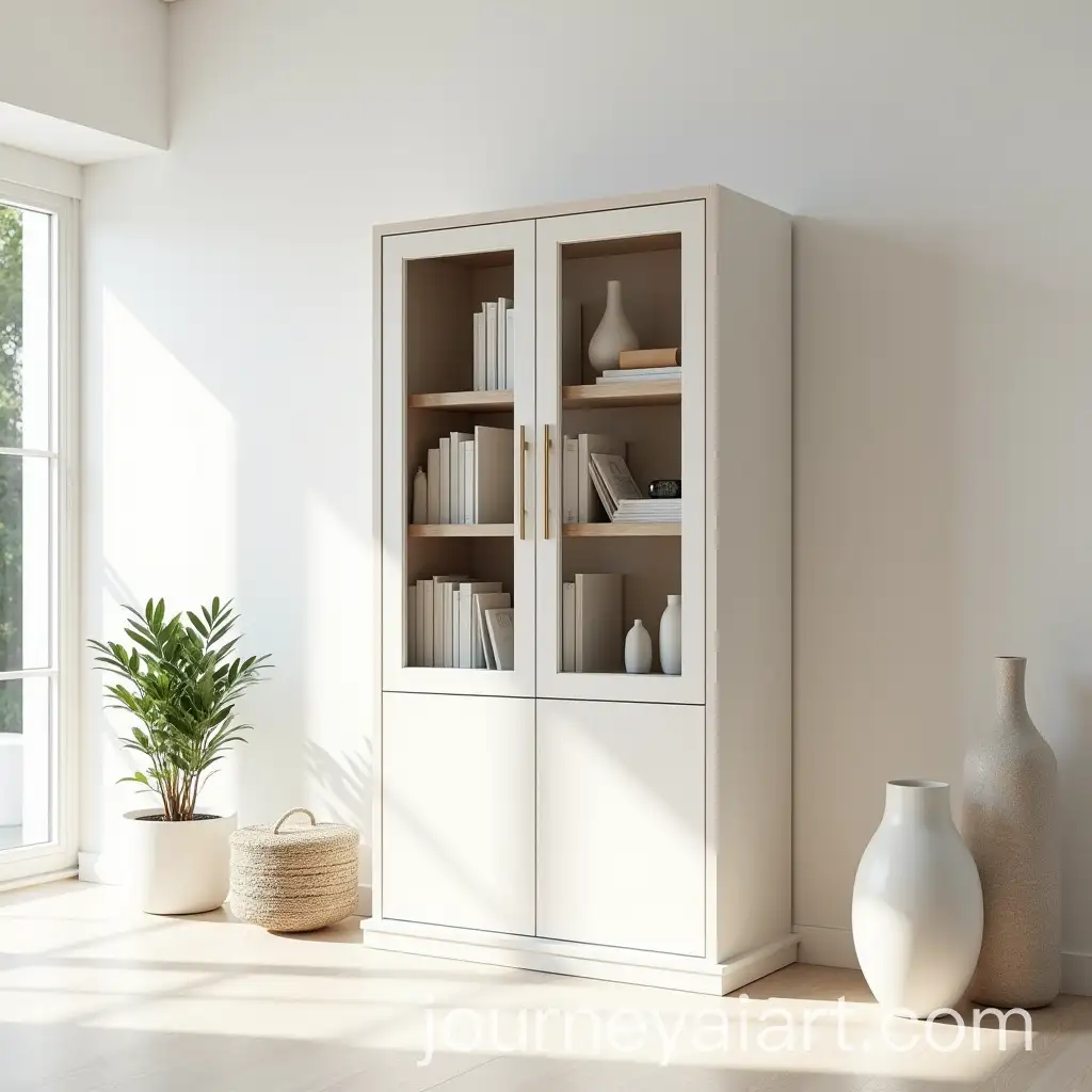 Minimalistic-Wooden-Cabinet-in-Luxury-Villa-Living-Room-with-Decorative-Elements