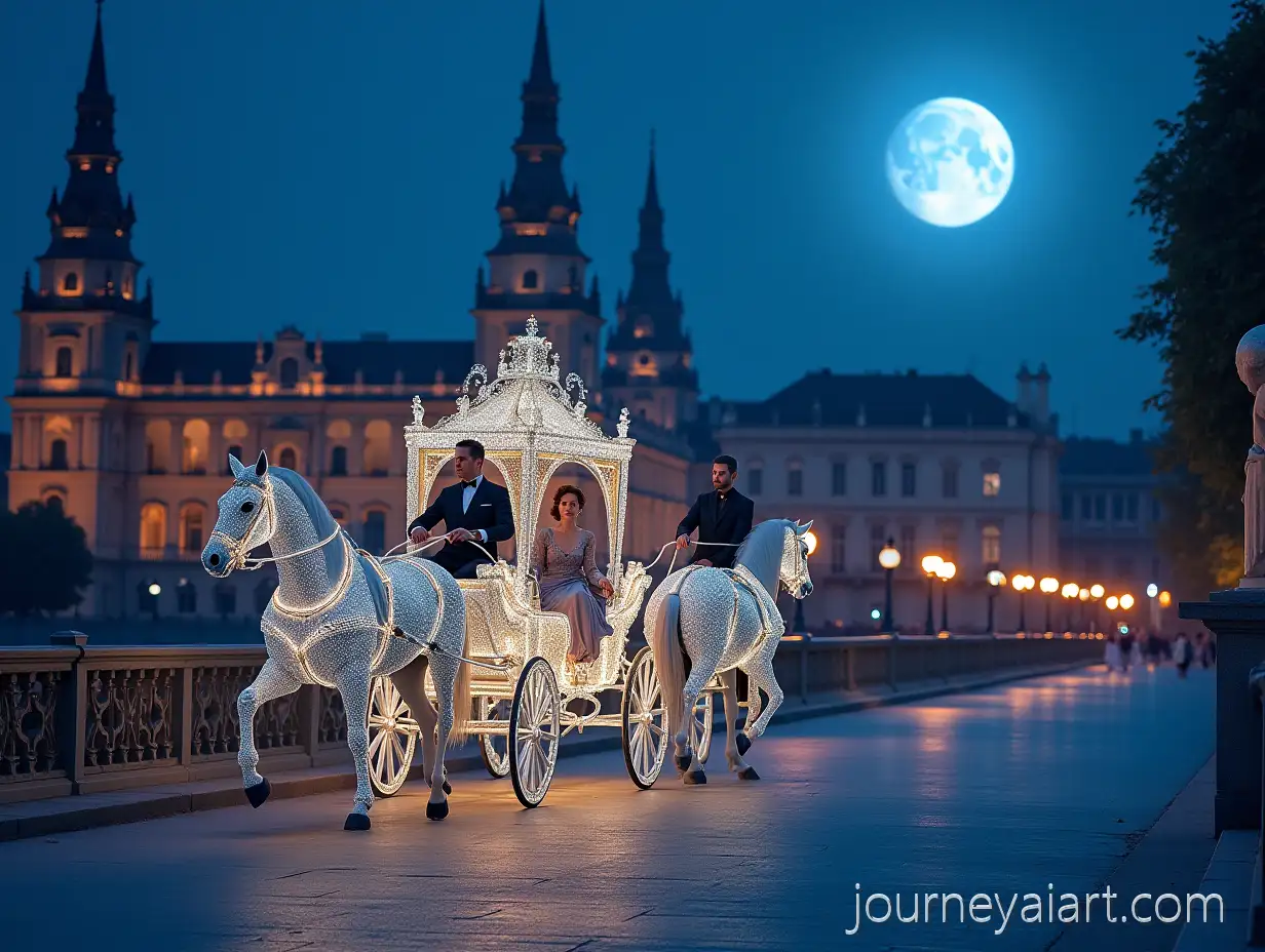 Cinderellas-CrystalEmCinderellas-coach-on-Blue-Danubebellished-Coach-on-the-Blue-Danube-River-Bridge-Toward-Schnbrunn-Palace