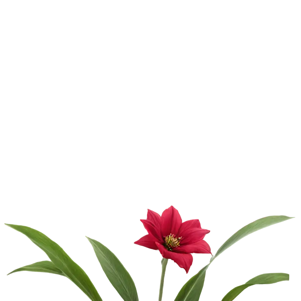 Vibrant-Red-Flower-PNG-Perfect-for-HighQuality-Graphic-Designs