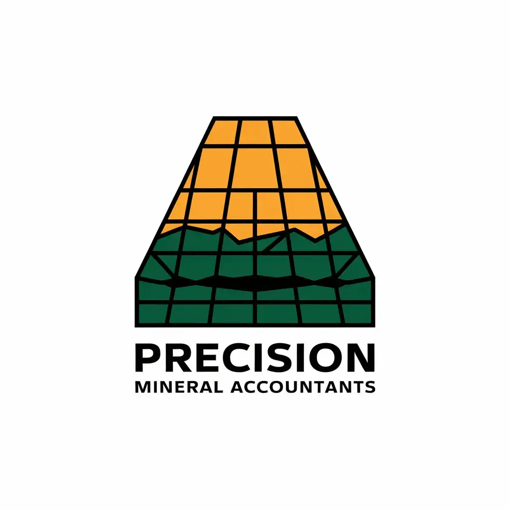 LOGO Design for Precision Mineral Accountants Leachpad Symbol in Finance Industry