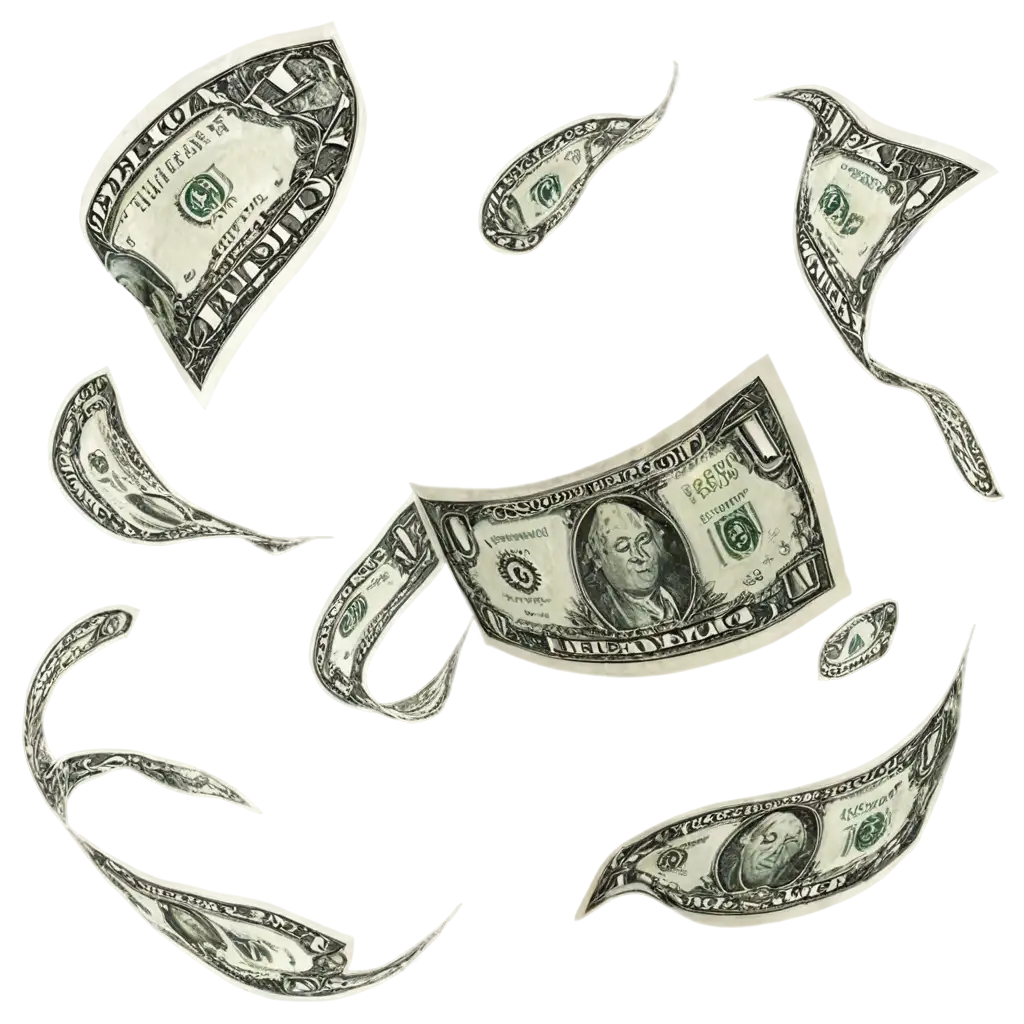 Dynamic-PNG-Image-of-Floating-Dollar-Bills-Capturing-Financial-Abundance-and-Energy