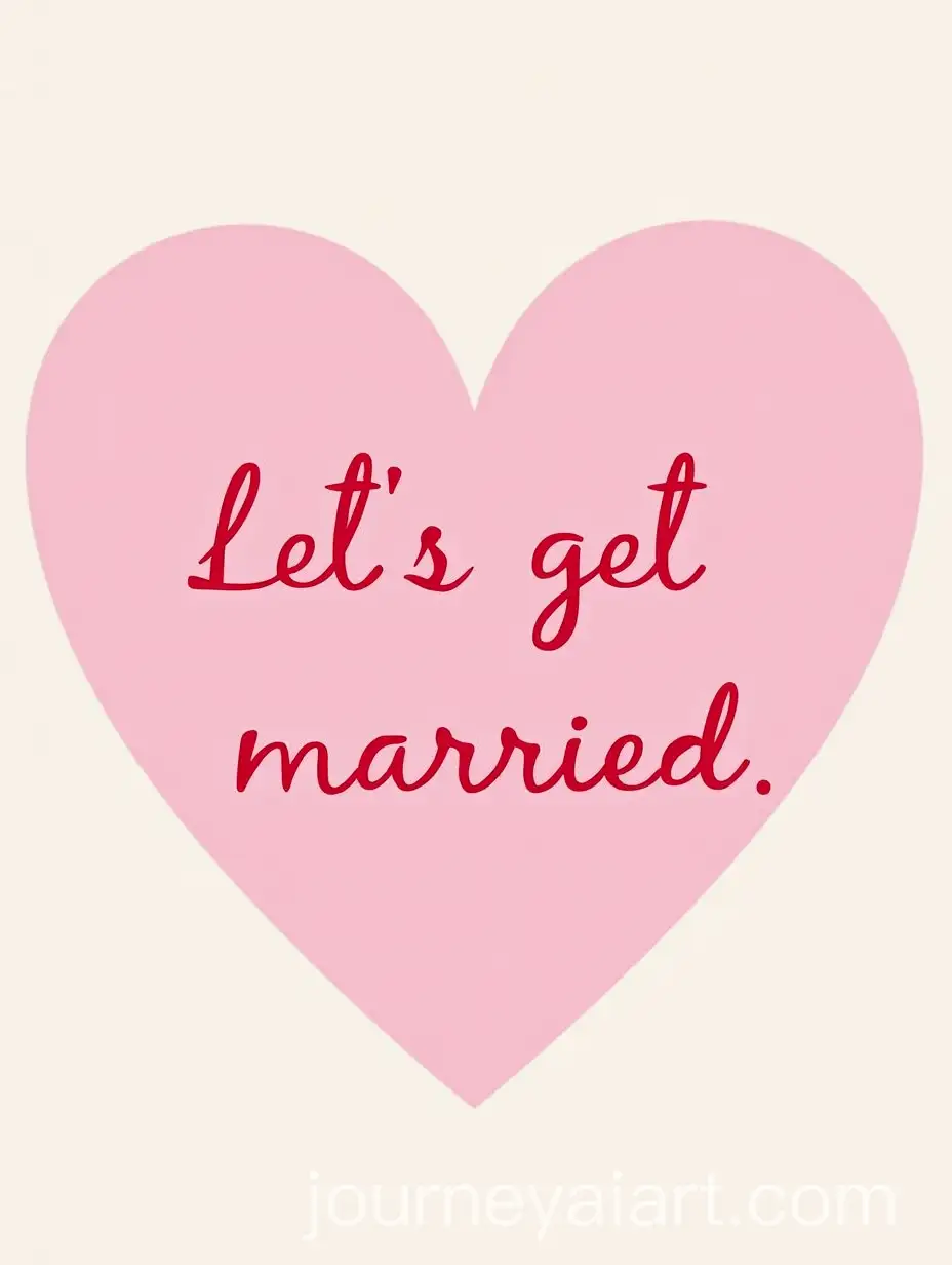 Romantic-Pink-Heart-with-Lets-Get-Married-Message