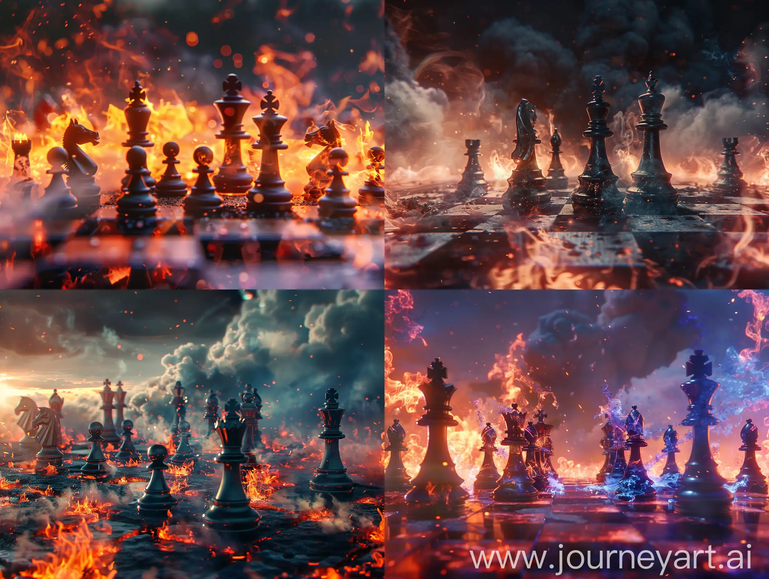 Fiery-Battle-of-Animated-Chess-Pieces-on-Cinematic-Chess-Field