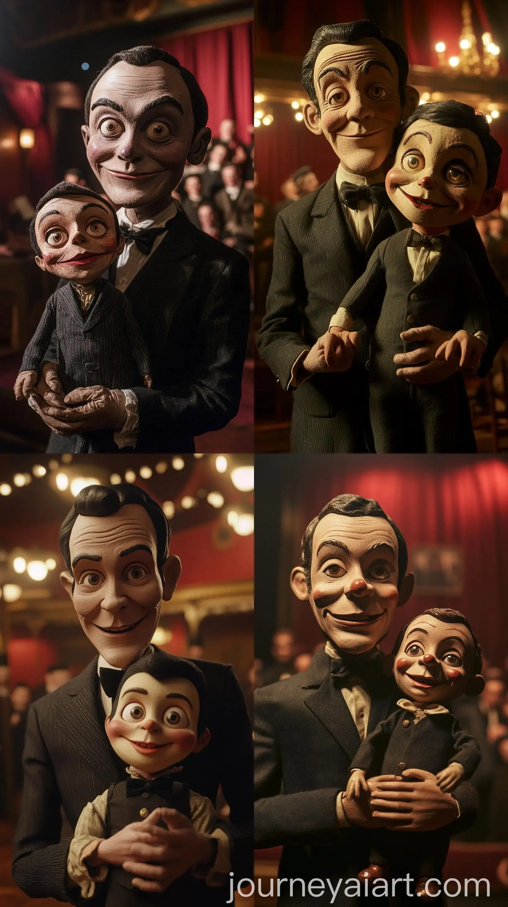 Ventriloquist-Charlie-McCarthy-and-Edgar-Puppet-in-1920s-Vaudeville-Scene