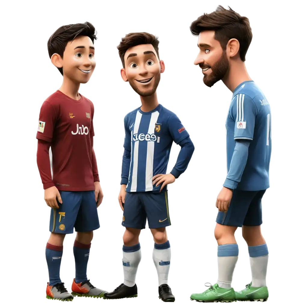 Caricature-PNG-of-Cristiano-Ronaldo-and-Lionel-Messi-Smiling-on-a-Football-Field