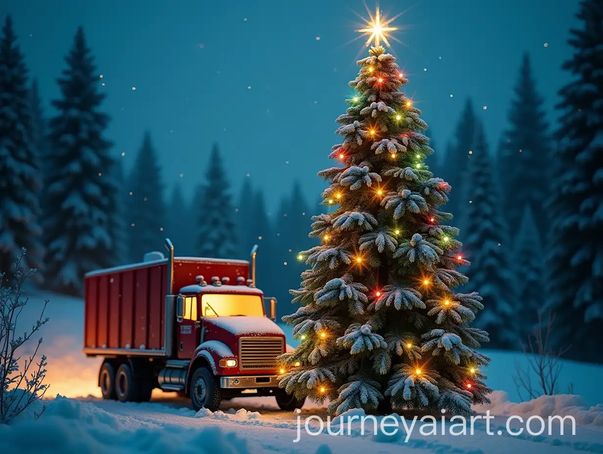 Christmas-Tree-Made-of-Pills-and-Drugs-with-TemperatureControlled-Truck