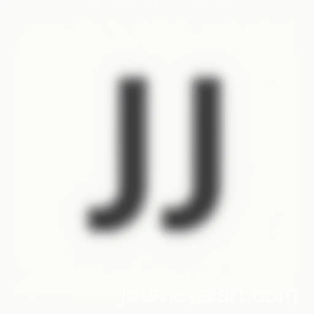 Minimalist-Black-JJ-Letters-on-White-Background-in-4K-Quality