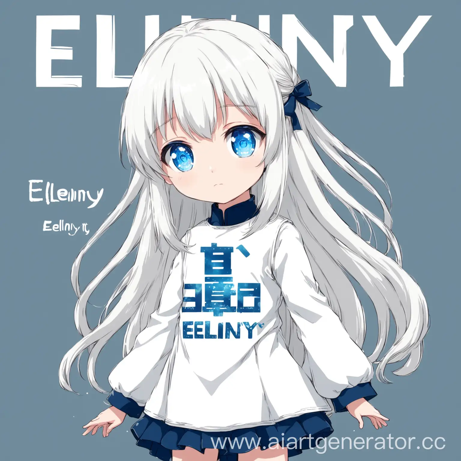 Anime-Style-Little-Loli-Girl-with-Long-White-Hair-and-Shiny-Blue-Eyes-in-eelinYT-Clothing