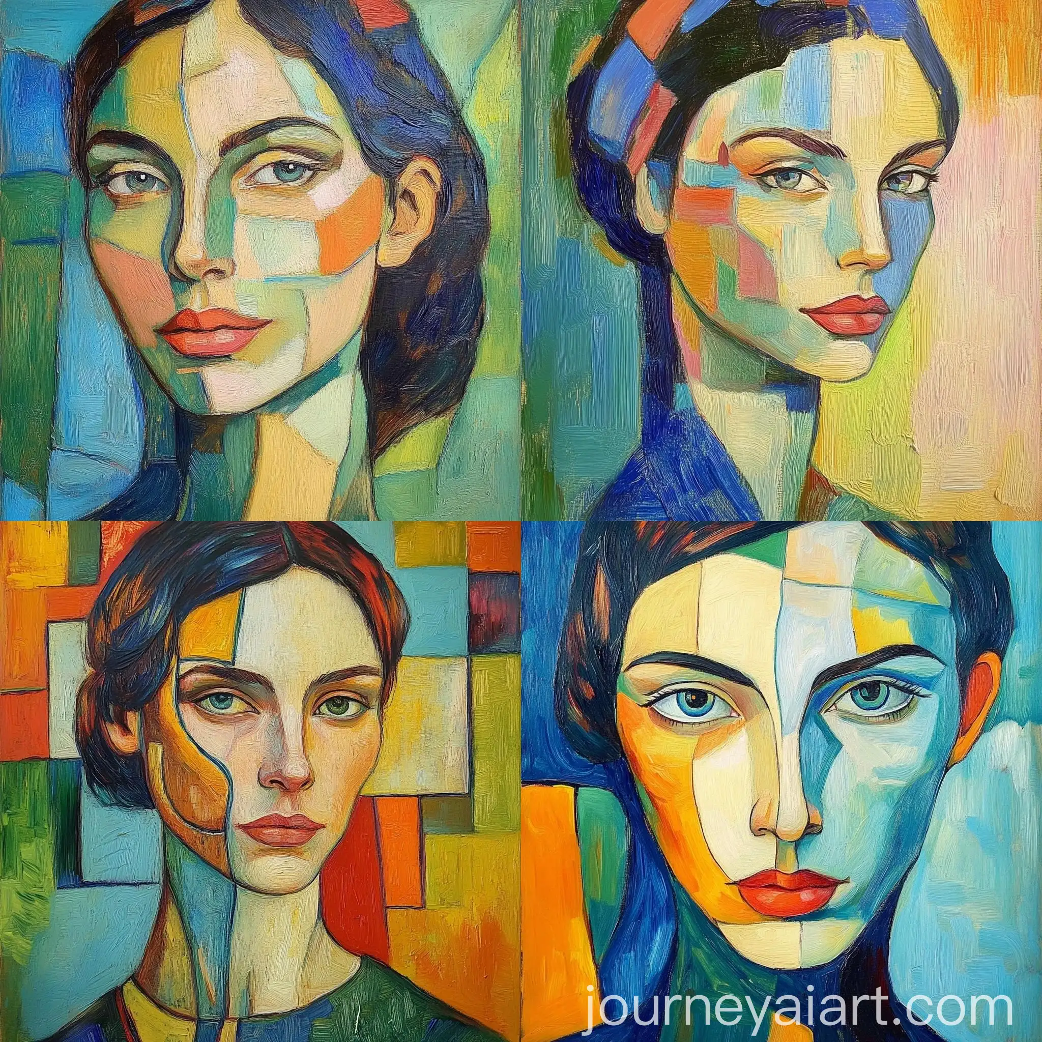 Portrait-of-a-Woman-in-Van-Gogh-and-Picasso-Style-with-Pastel-Colors