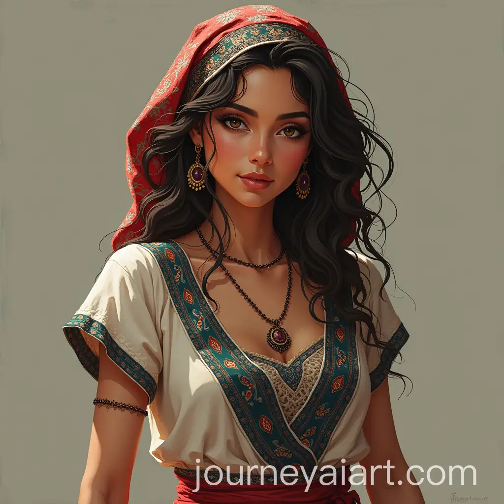 Elegant-Dress-Design-Featuring-a-Traditional-Keffiyeh