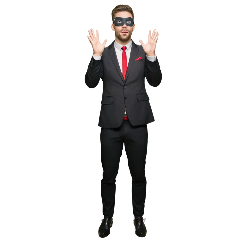 Surprised-Gentleman-in-a-Mask-HighQuality-PNG-Image-for-Versatile-Use