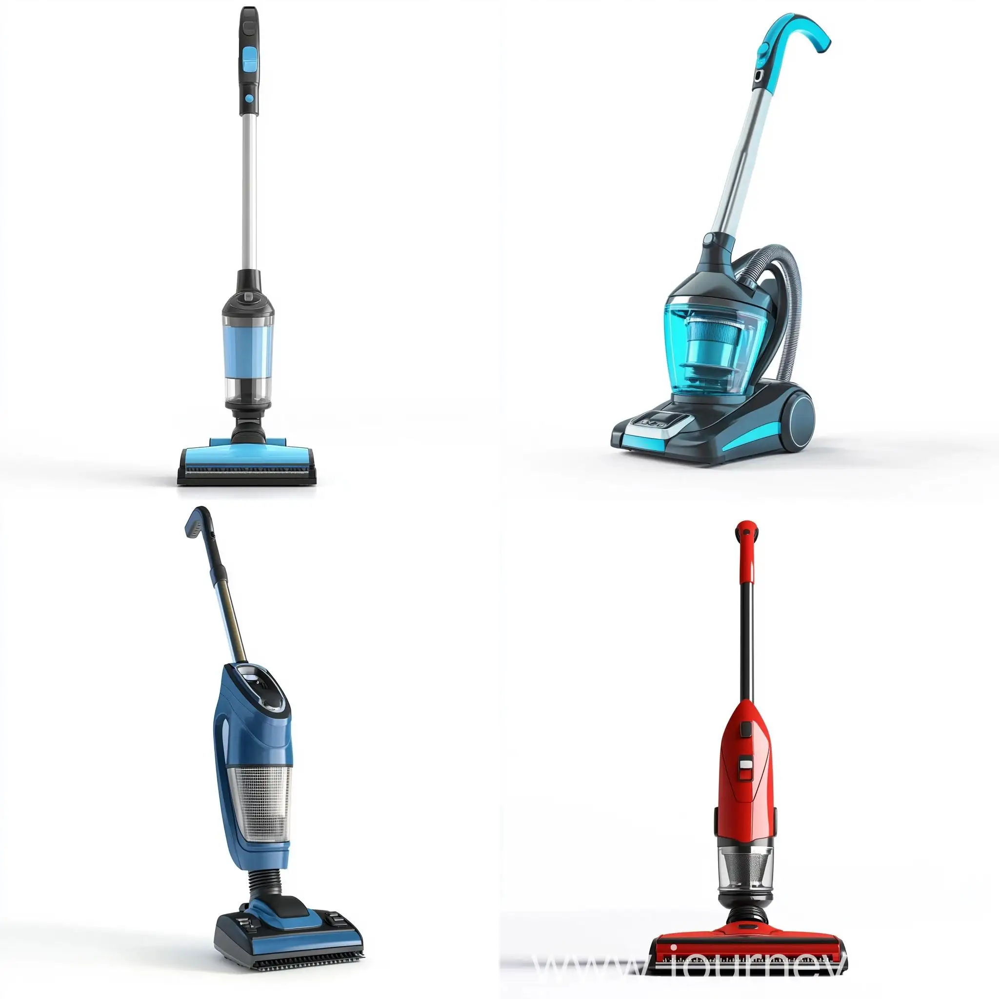 Modern-Vertical-Vacuum-Cleaner-on-White-Background