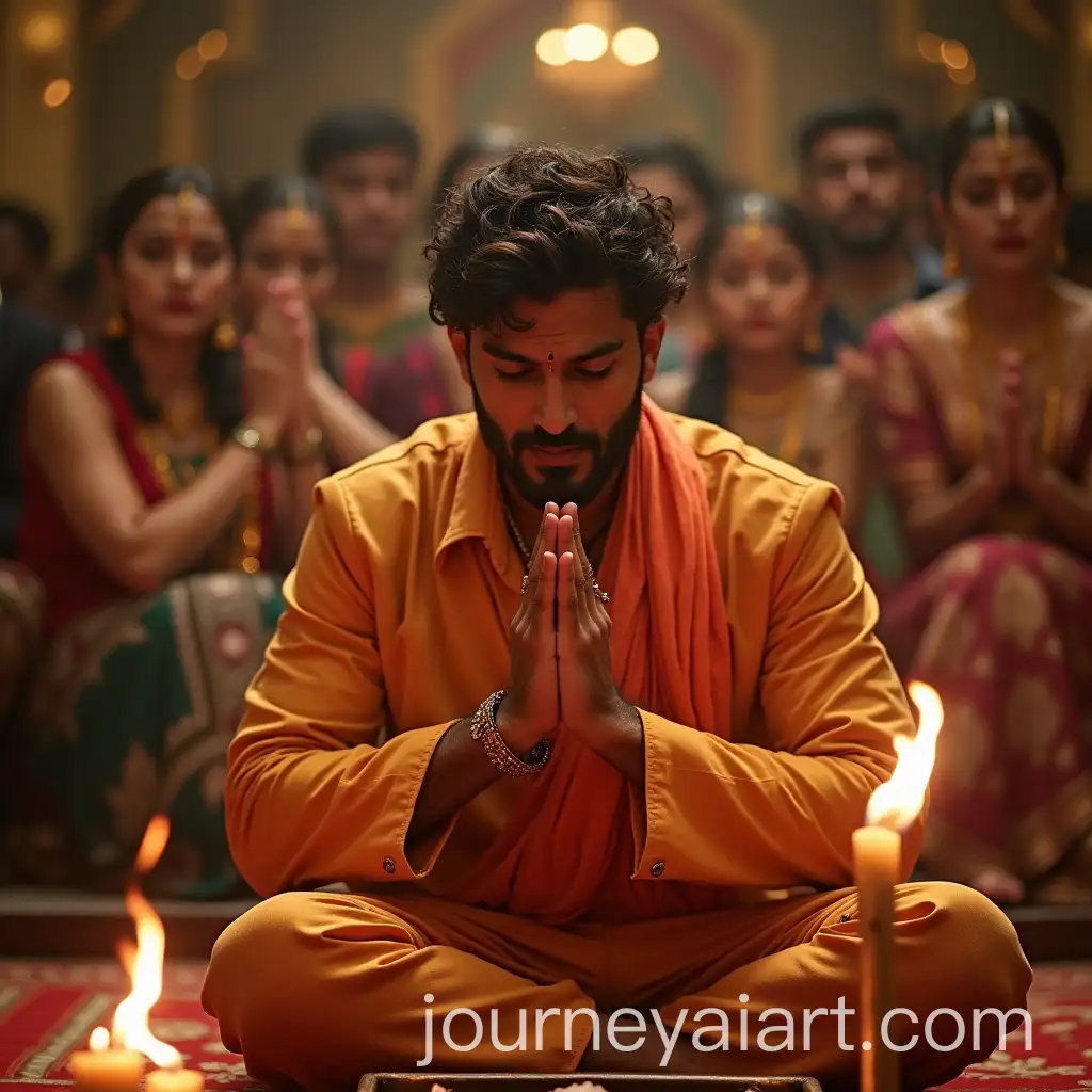 Emraan-Hashmi-Engaged-in-Traditional-Indian-Worship