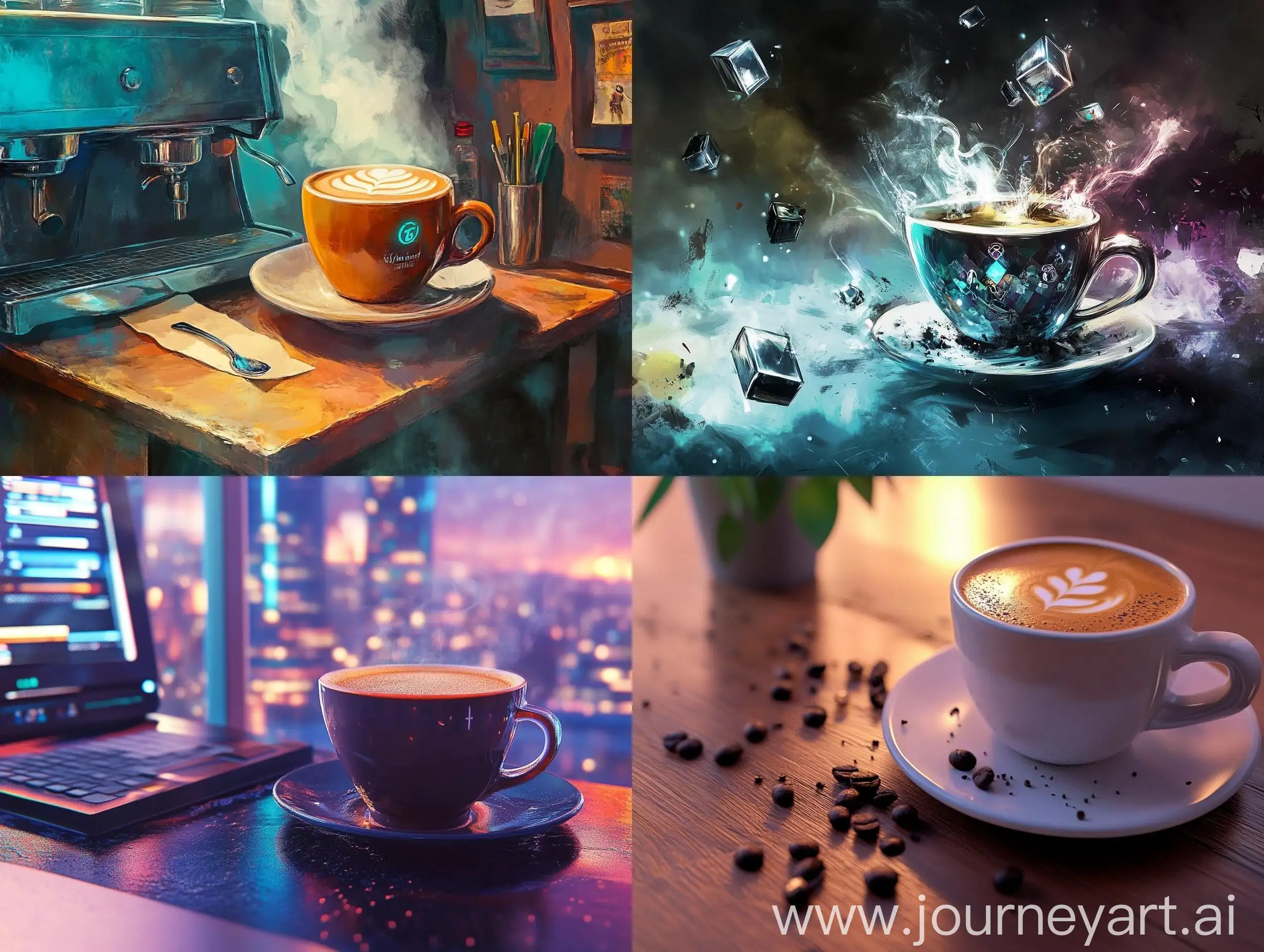 Virtual-Coffee-and-Games-Stylish-Cup-Poster-Design