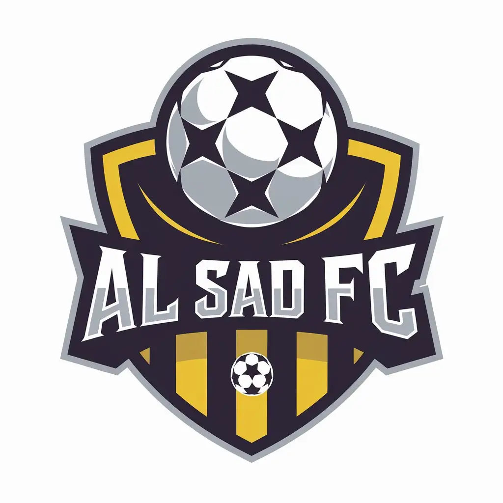 LOGO Design for AL SADD FC Vector Football with Moderate Style for Sports Fitness Industry