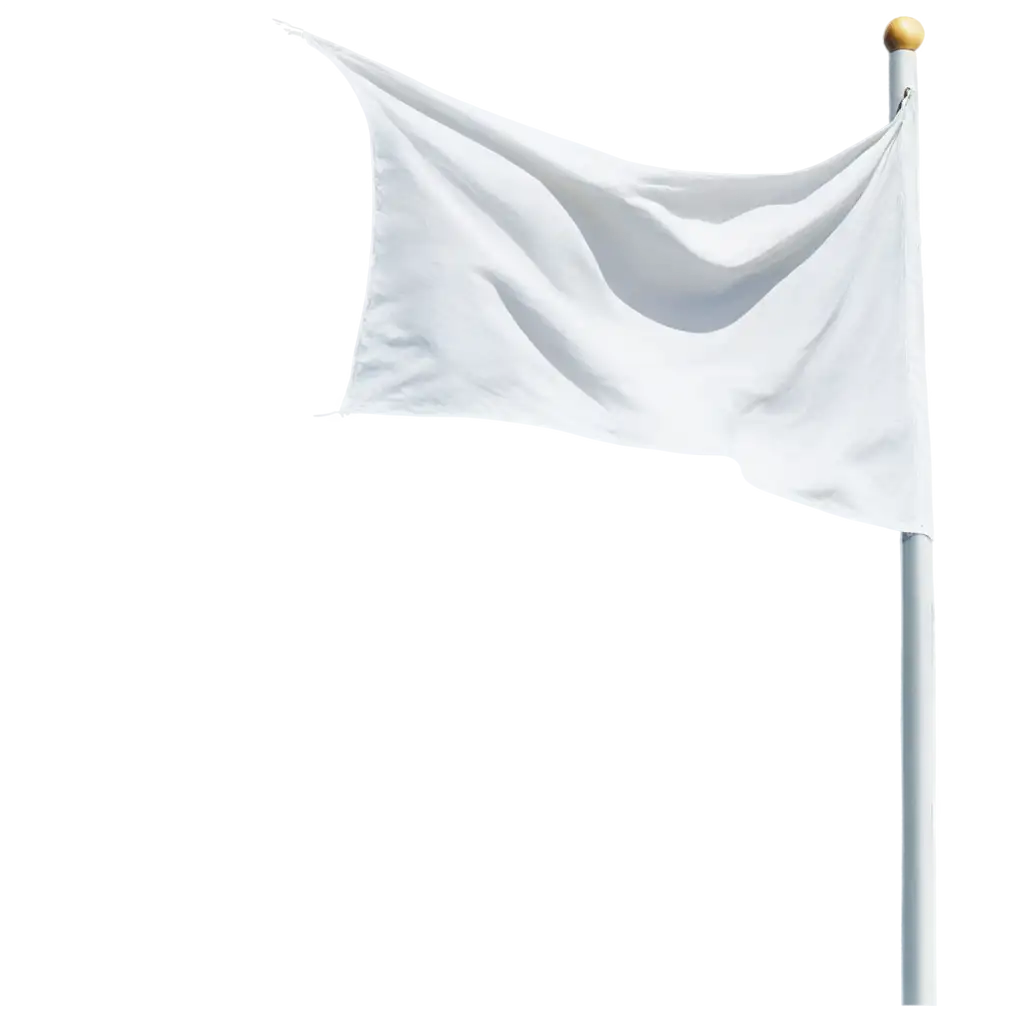 Stunning-White-Flag-PNG-Image-in-the-Wind-Against-a-Blue-Background