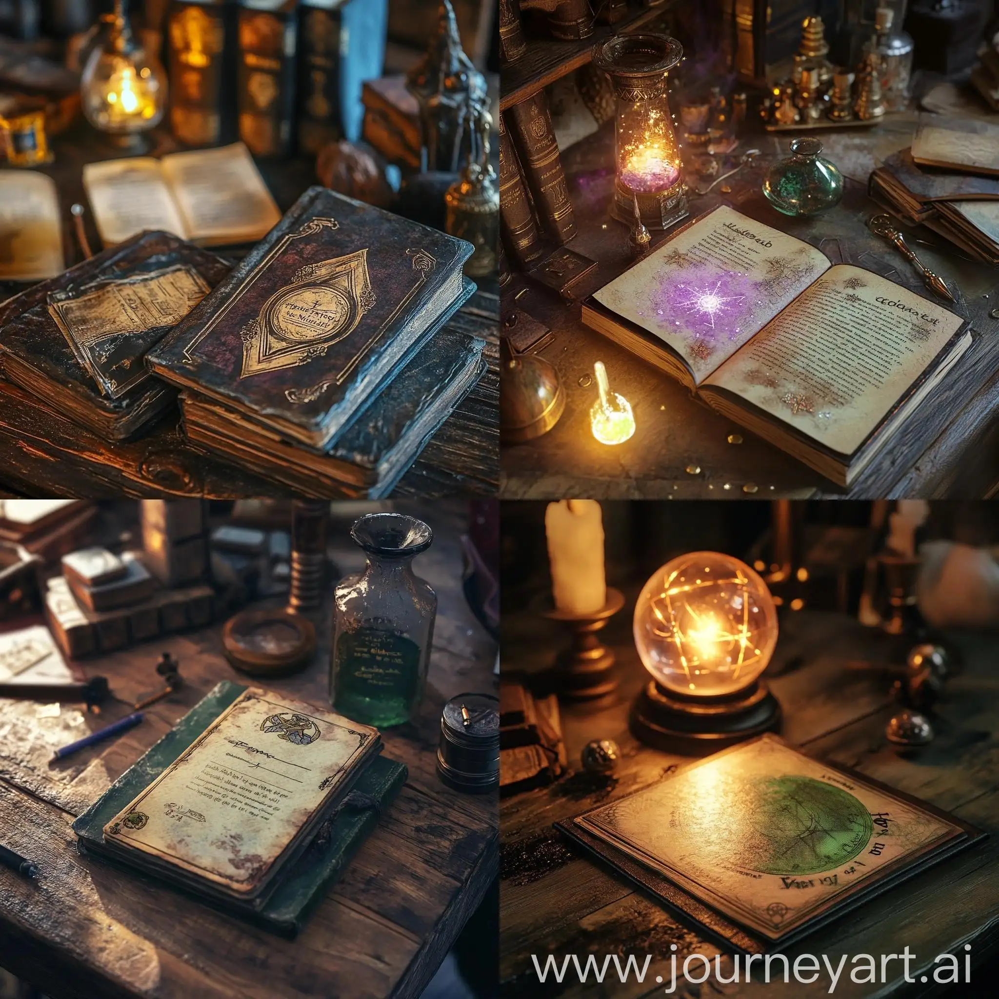 Mystical-Student-ID-Cards-on-a-Table