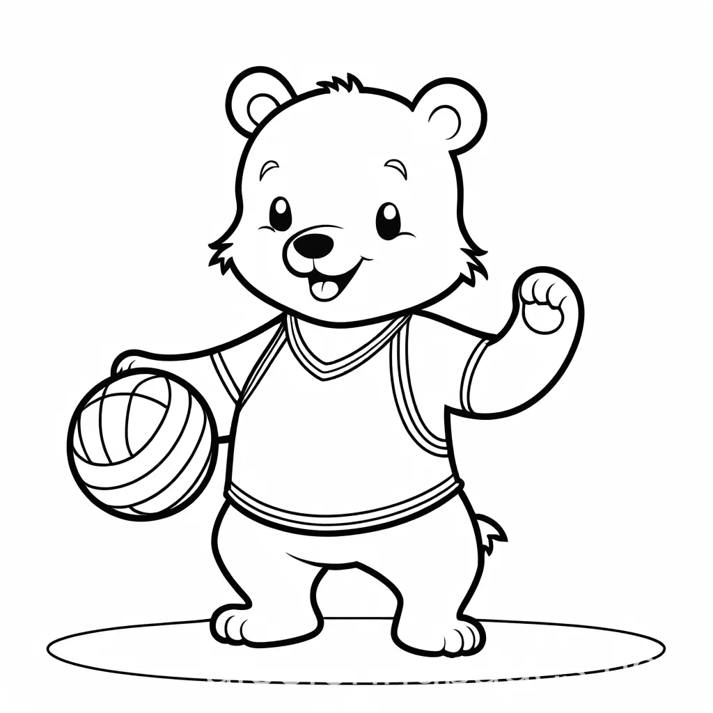 Cartoon-Animal-Playing-Volleyball-Coloring-Page