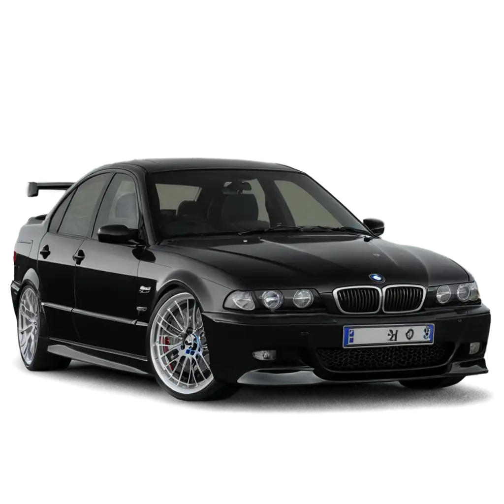 HighQuality-PNG-Image-of-a-Black-BMW-M3-E39-from-the-Front