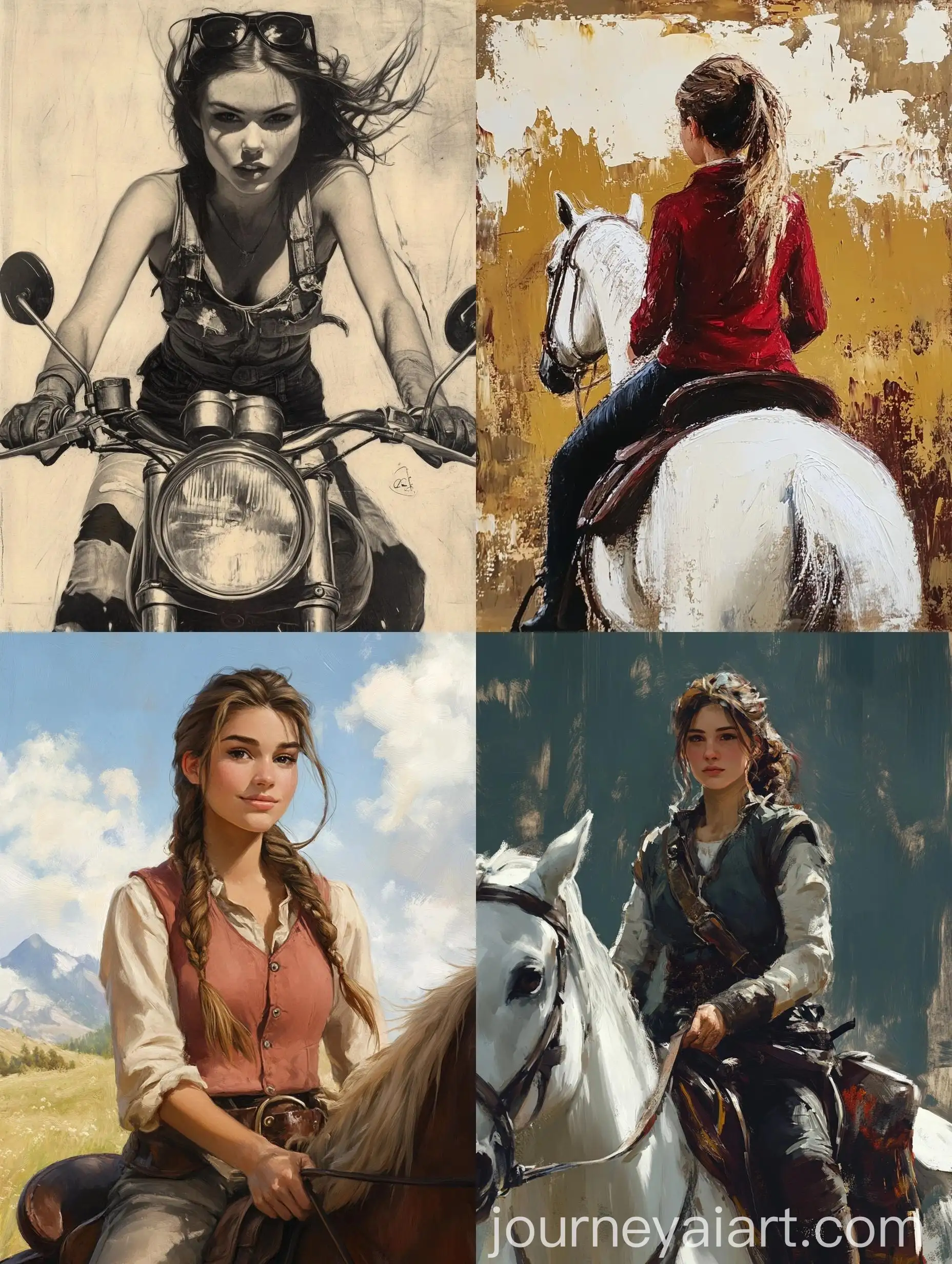 Girl-Riding-Shoulders-Playfully-Outdoors