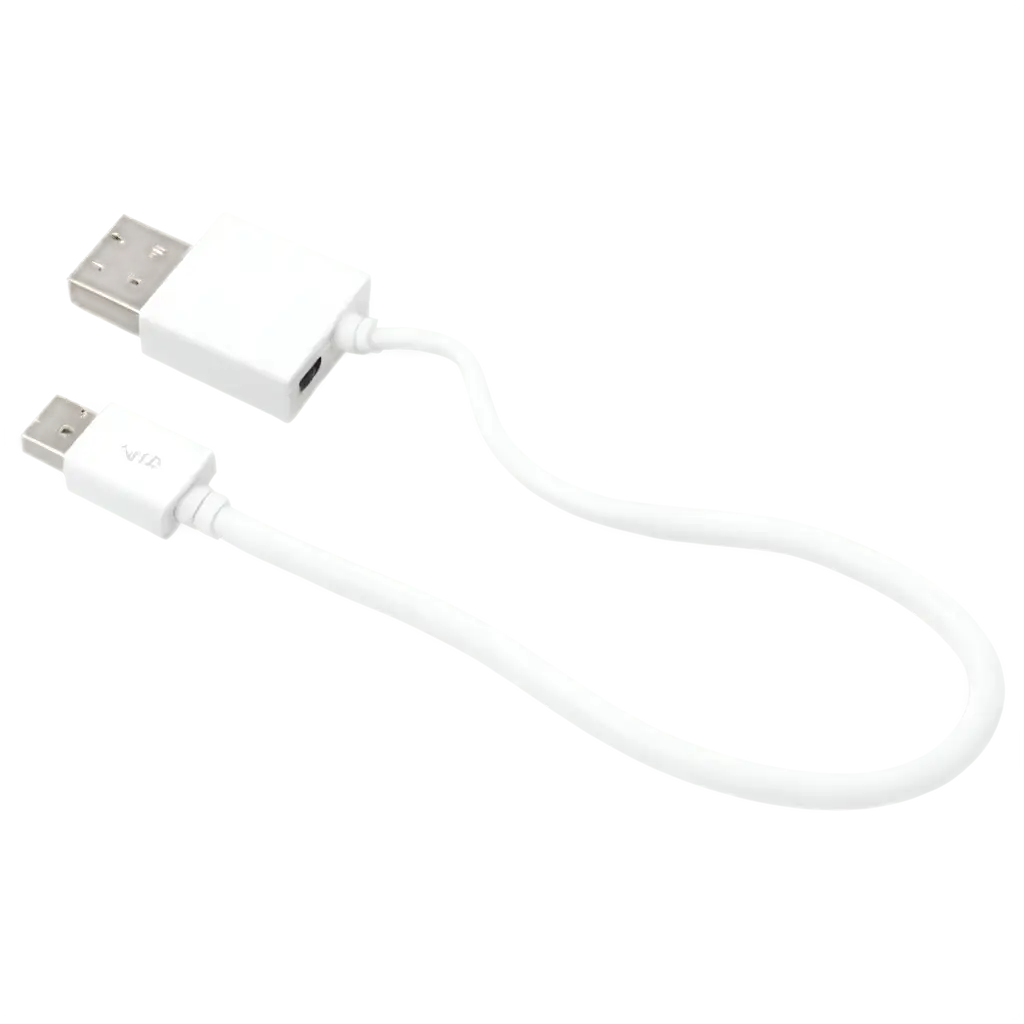 HighQuality-White-USB-Wire-PNG-Image-for-Versatile-Use