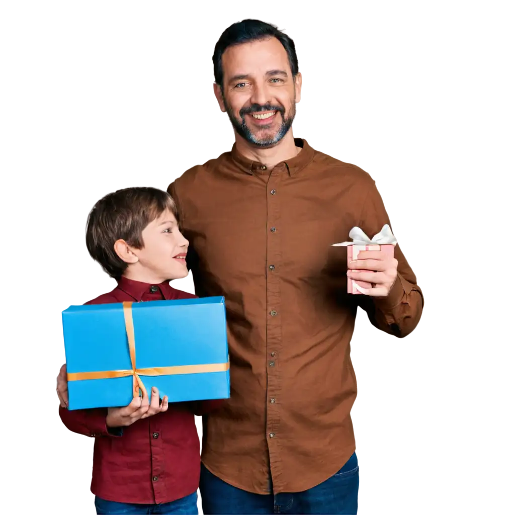 HighQuality-PNG-Image-Child-with-Father-Giving-Gift