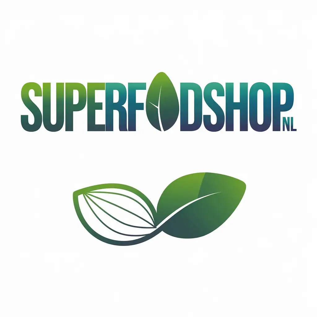 LOGO Design for Superfoodshop Modern Fresh with Clean Background and Vector Elements