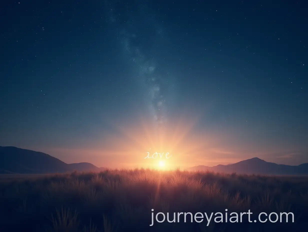 Serene-Ethereal-Landscape-with-Starry-Sky-and-Glowing-Horizon-Symbolizing-Love