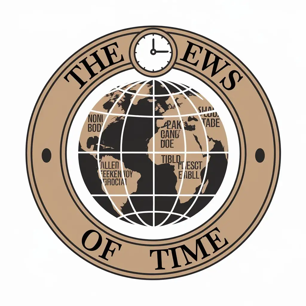 LOGO Design For The News of Time News Symbol with Moderate Clear Background