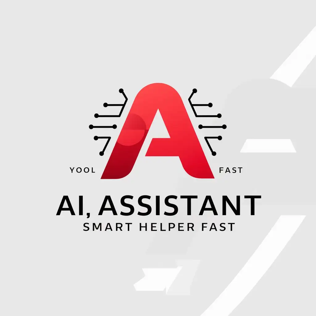 LOGO-Design-For-Alpha-Assistant-Red-Letter-A-Symbolizing-Smart-Technology