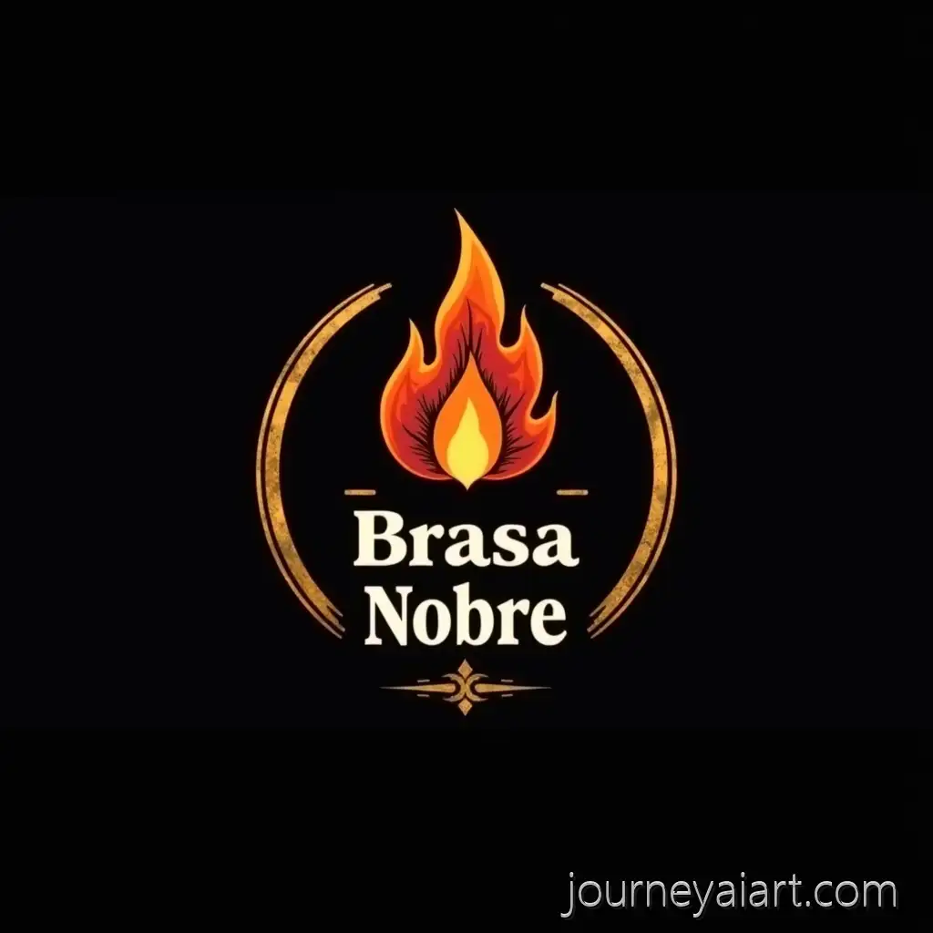 Stylized-Brasa-NAI-Logo-Design-Expansionobre-Barbecue-Logo-with-Flame-and-Golden-Accents