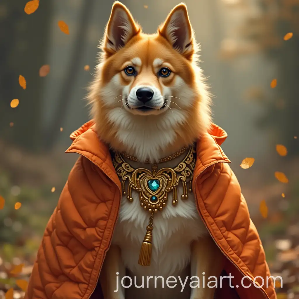 Doge-Meme-Goddess-with-Cosmic-Elements-and-Futuristic-Style