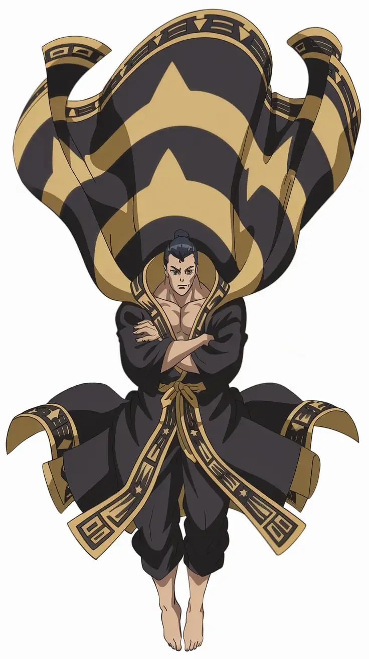 Master-Kuandaru-Dingleberru-The-Floating-Warrior-in-a-Black-and-Gold-Robe