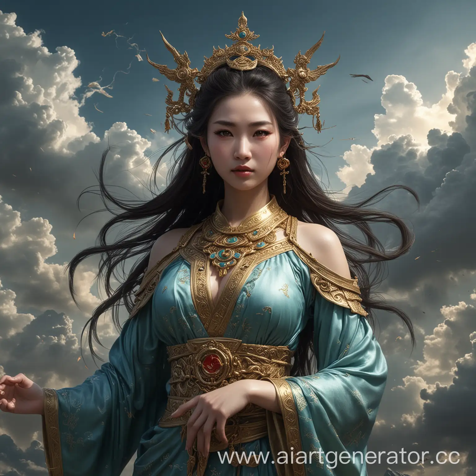 Hyper-Realistic-Image-of-Nuwa-Goddess-of-Creation-and-Protector-of-Humanity