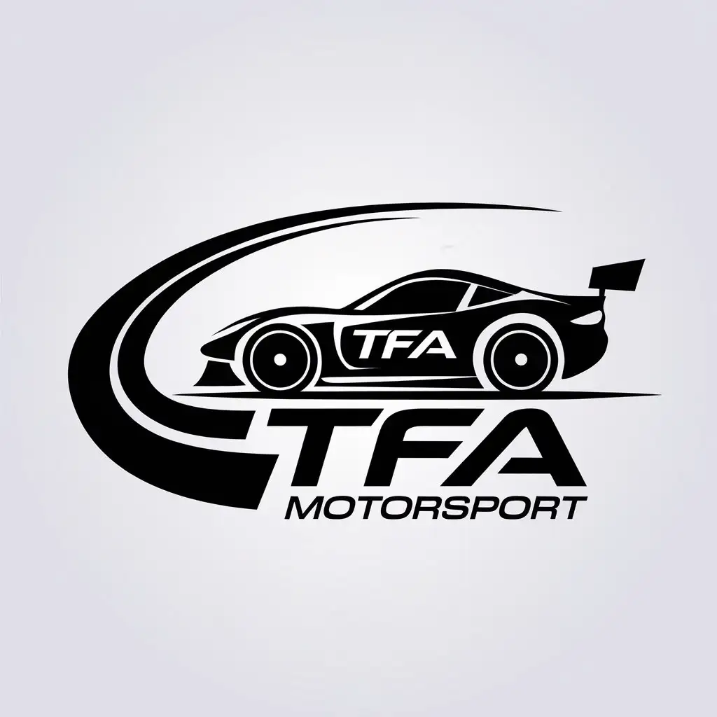 LOGO Design for TFA Motorsport Minimalistic Design with Existing TFA Logo Integration for Sports Fitness Branding