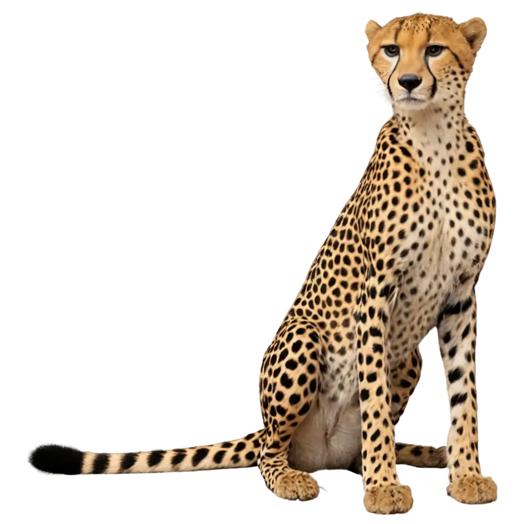 SEOOptimized-PNG-Image-Cheetah-Sitting-HighQuality-Illustration