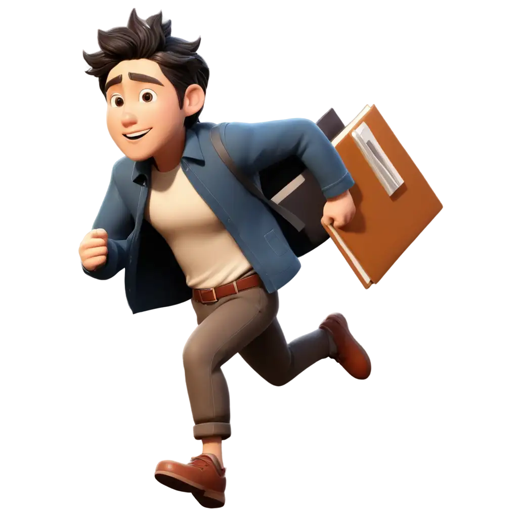 Japanese-Man-Running-with-Folder-in-Hand-PNG-Image-Animated-Cartoon-Illustration