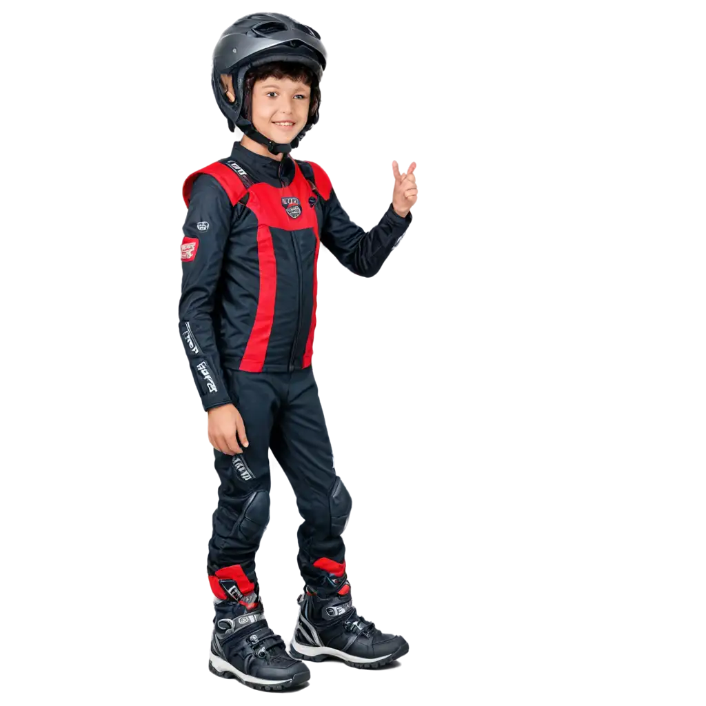 Kid-Wearing-Helmet-Full-Body-Front-Face-PNG-Image-for-Versatile-Applications