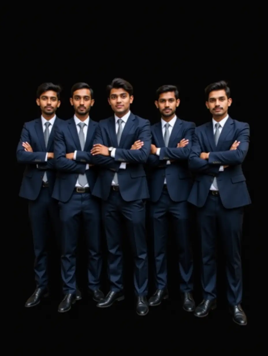 Group-Portrait-of-Young-South-Asian-Professionals-in-Formal-Business-Attire