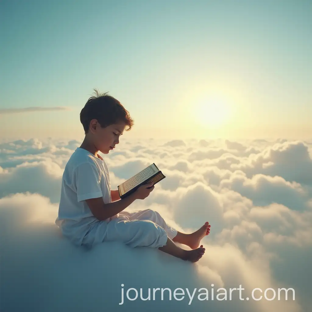 Boy-Reading-the-Holy-Quran-Sitting-in-the-Sky